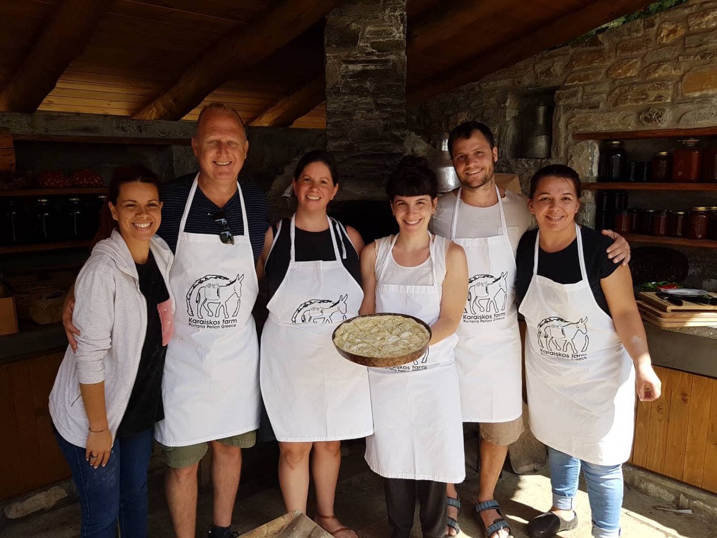 Cooking lesson in Portaria - Let`s make the famous Greek pie with local woman